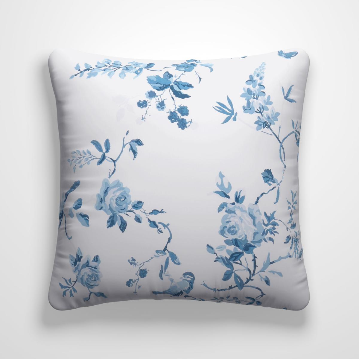 Birds And Roses Made to Measure Cushion Cover Birds and Roses Blue – image 2