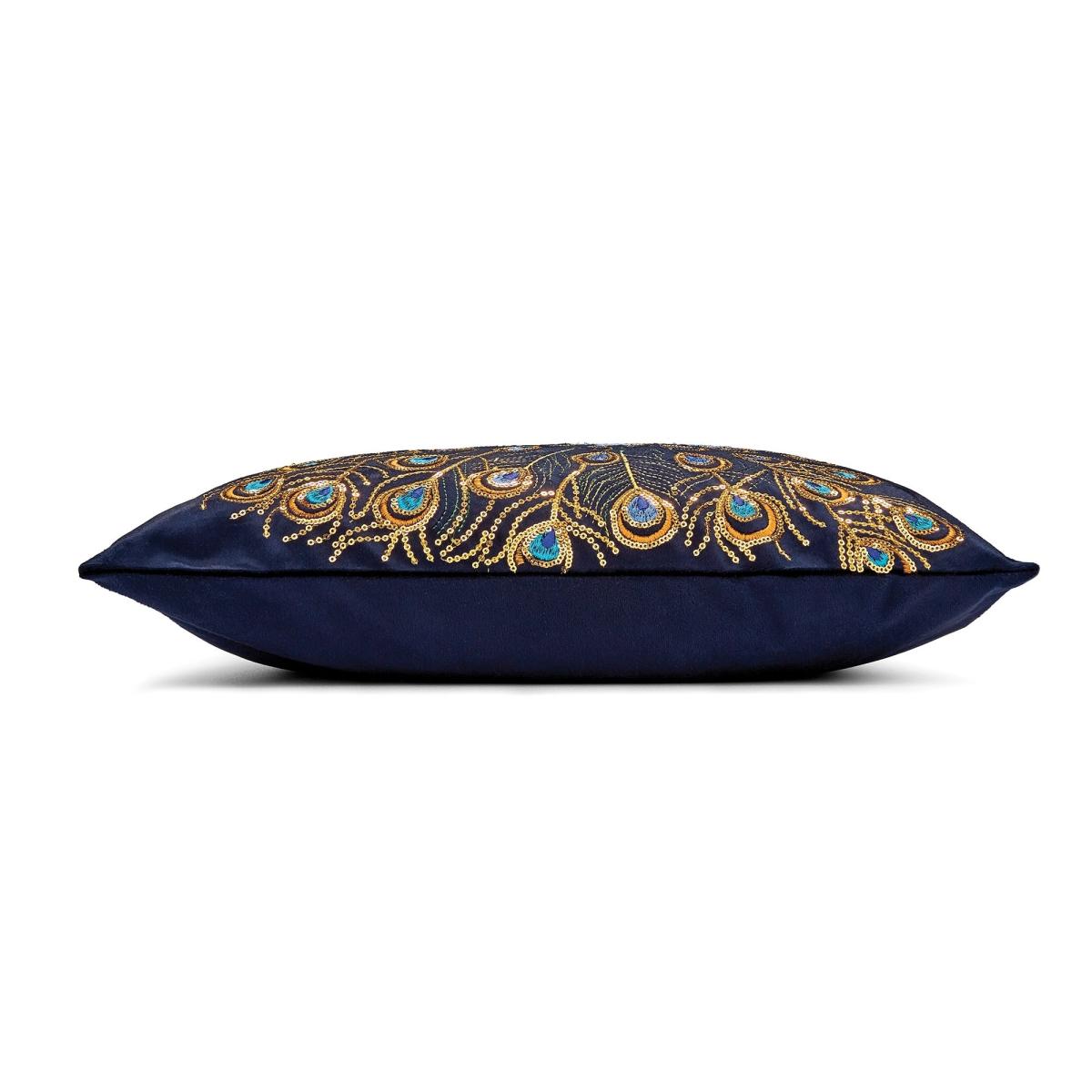 Peacock Teal Cushion Cover Navy – image 5
