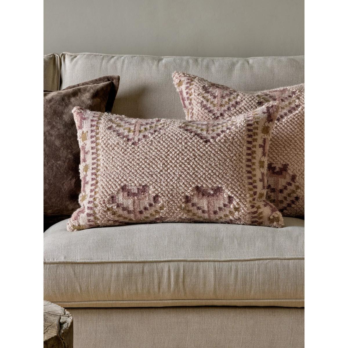 nkuku Kandy Rectangular Cushion Cover, Dusty Pink – image 2
