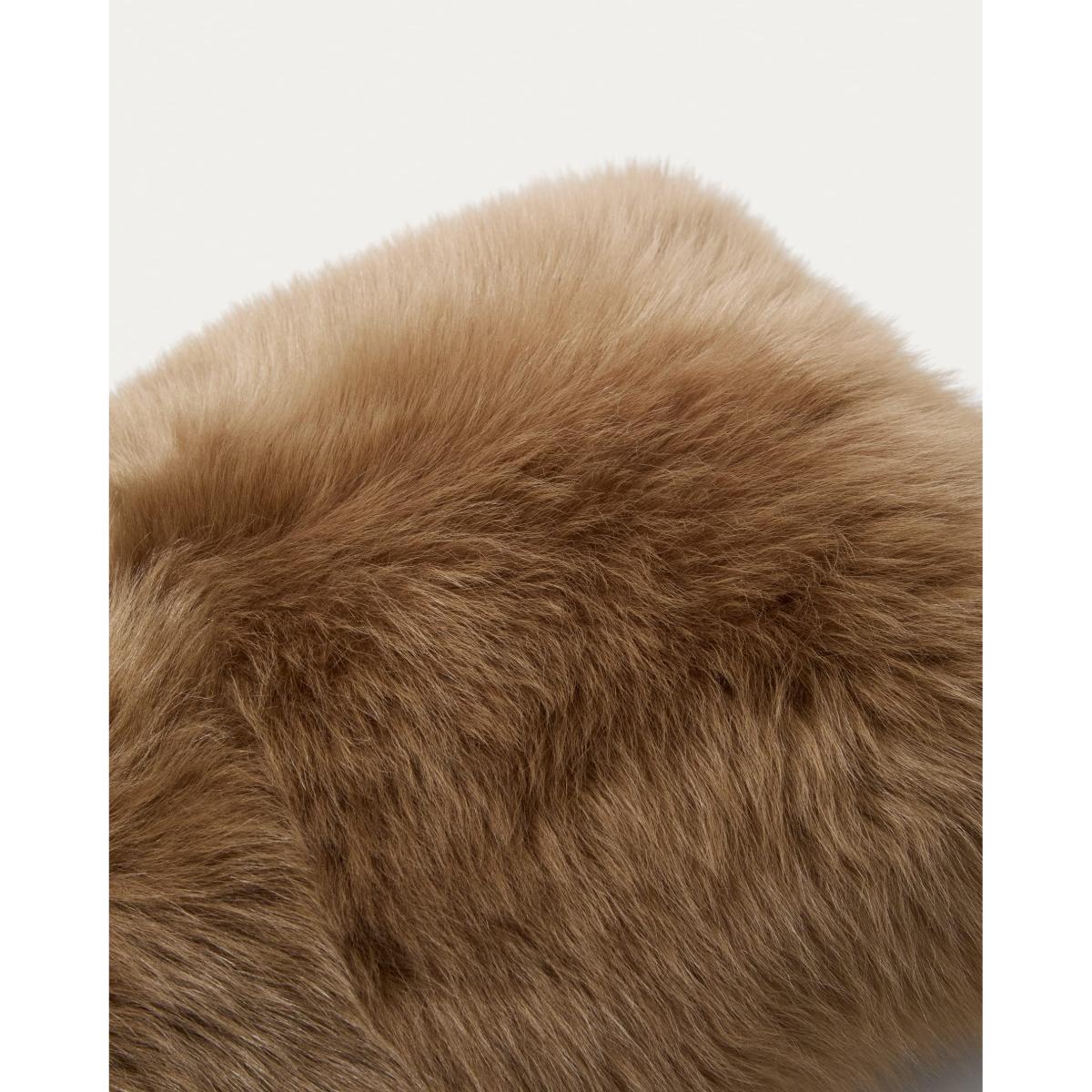 Katny brown, leather cushion cover, 30 x 50 cm – image 3