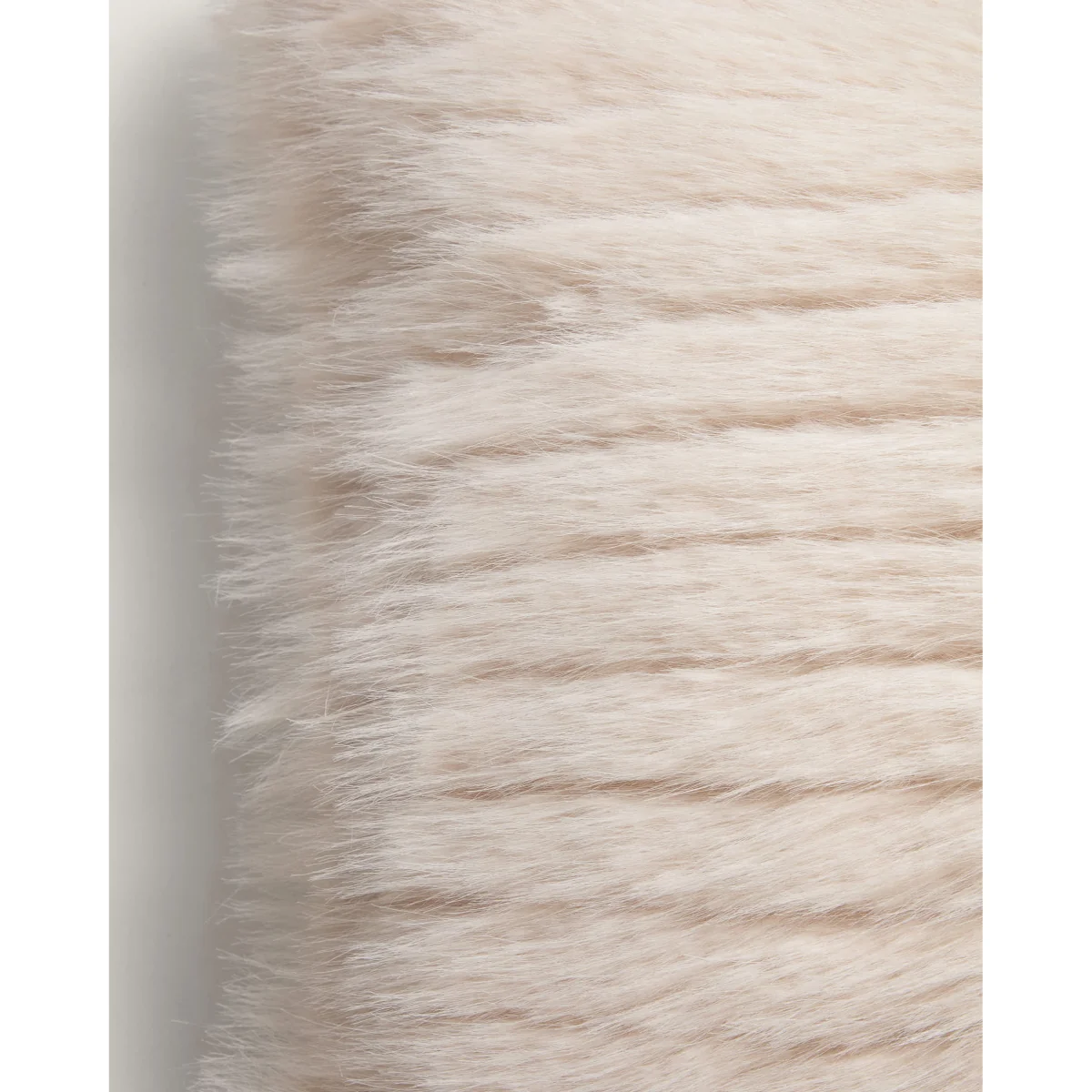 Derolia ecru striped fur effect cushion cover 40 x 60 cm – image 4