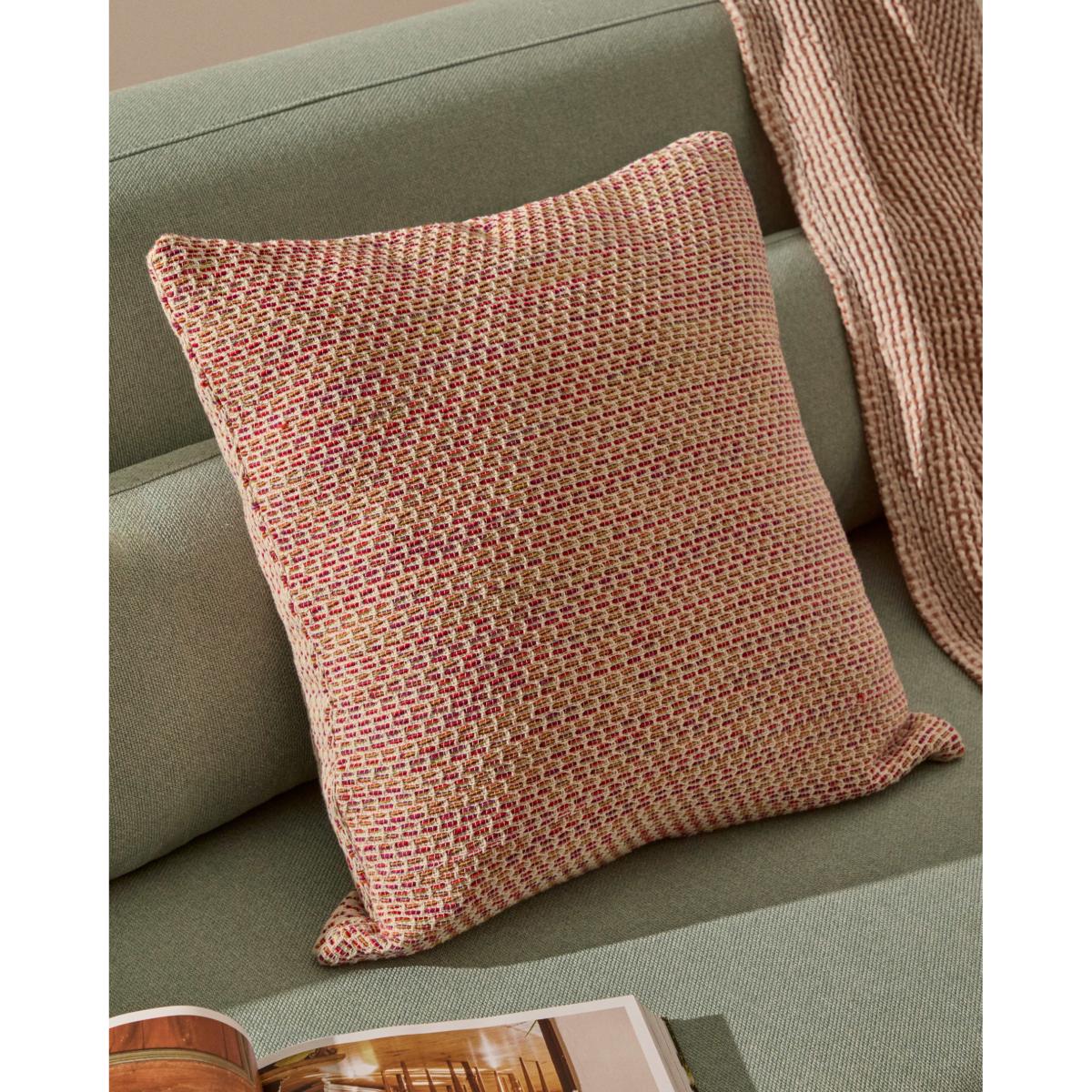 Milianne multicoloured jacquard cotton cushion cover, 50 x 50 cm – image 2