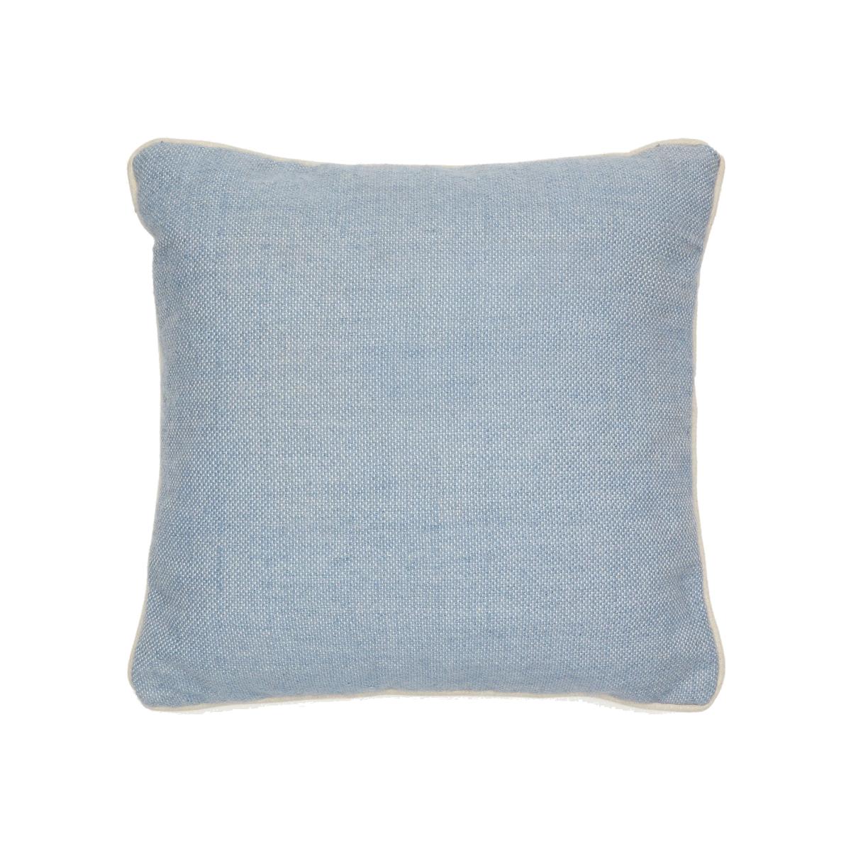 Sagulla 100% PET cushion cover in blue, 45 x 45 cm – image 1