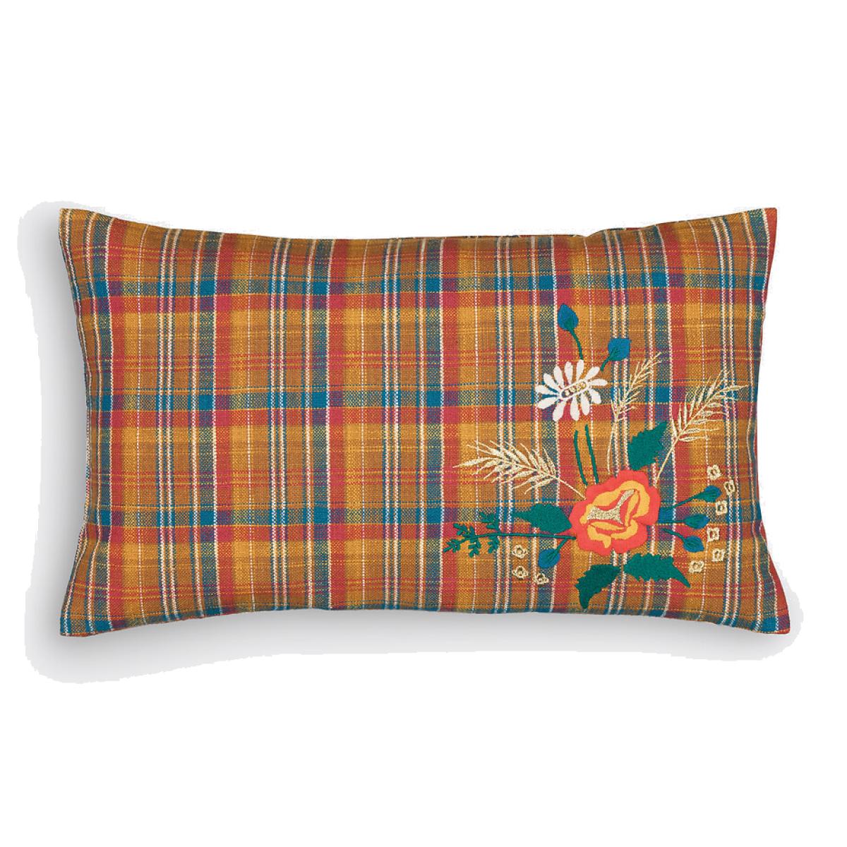 Sumi Floral Rectangular 100% Cotton Cushion Cover – image 1