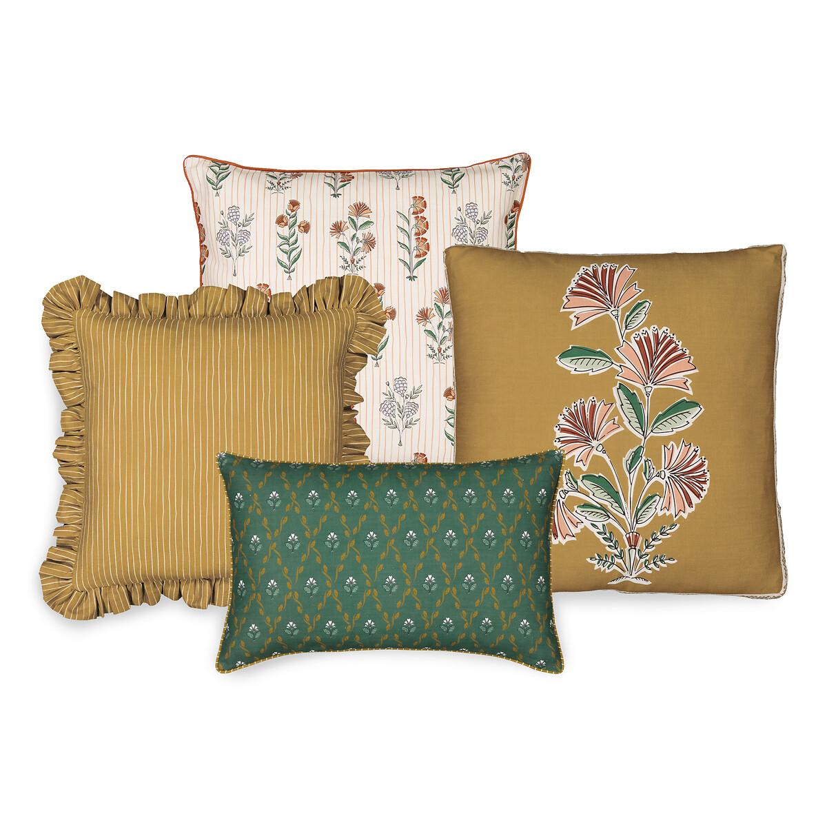 Emeline Floral 100% Cotton Rectangular Cushion Cover – image 2