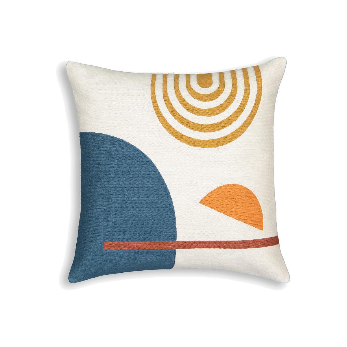 Wavy Embroidered Cushion Cover – image 1