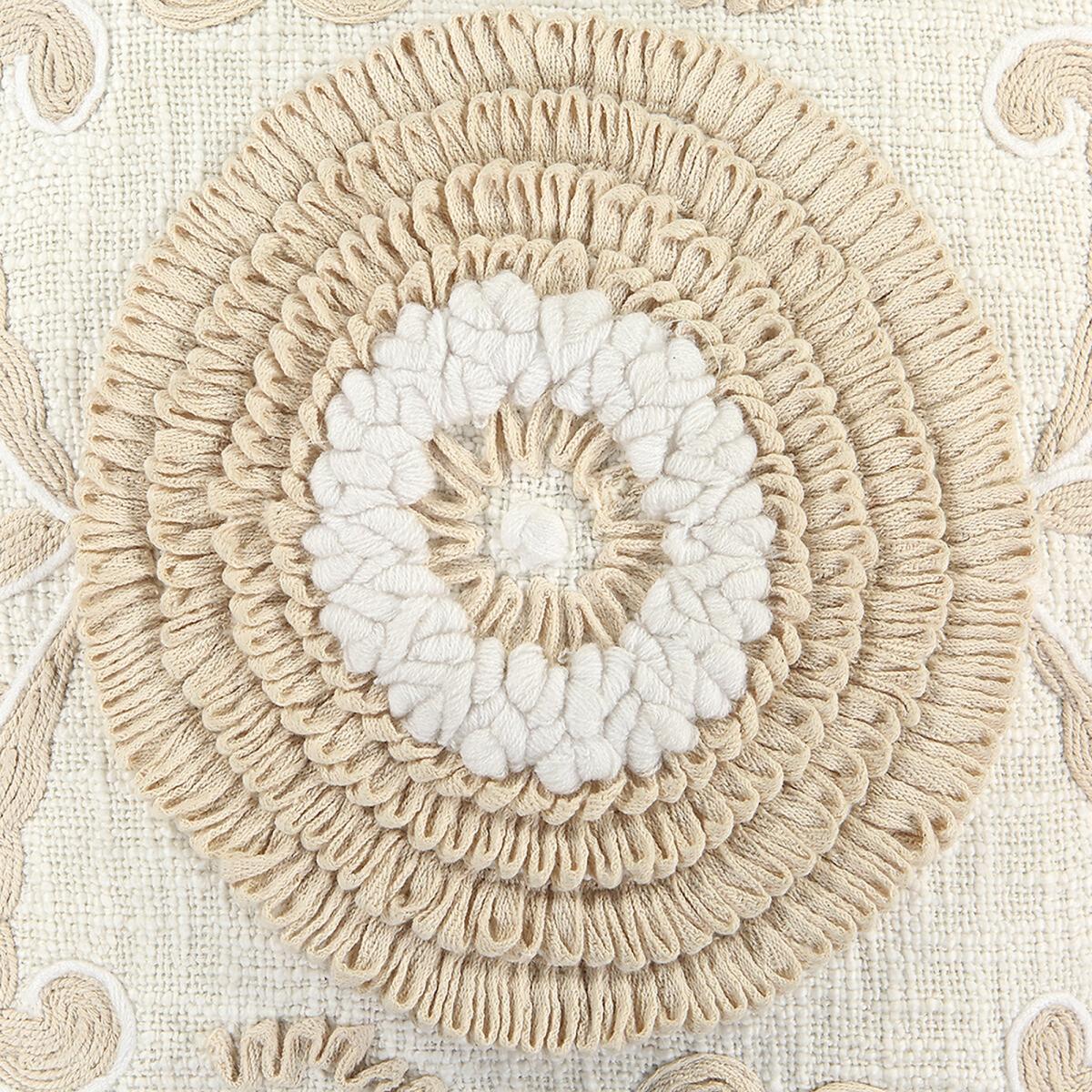 Corfou Embroidered 100% Cotton Cushion Cover – image 2