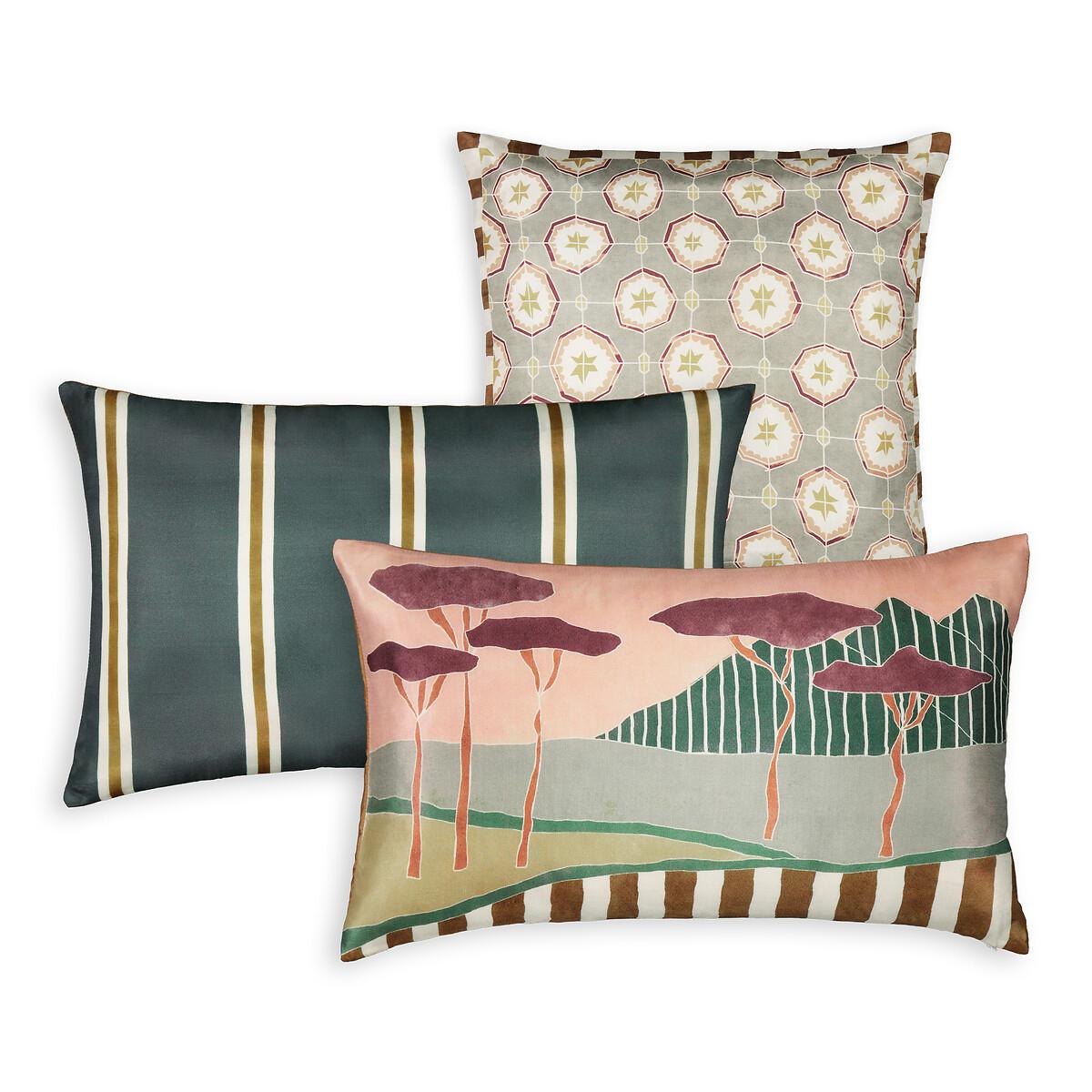 Solaro Striped Pure Silk Cushion Cover – image 2