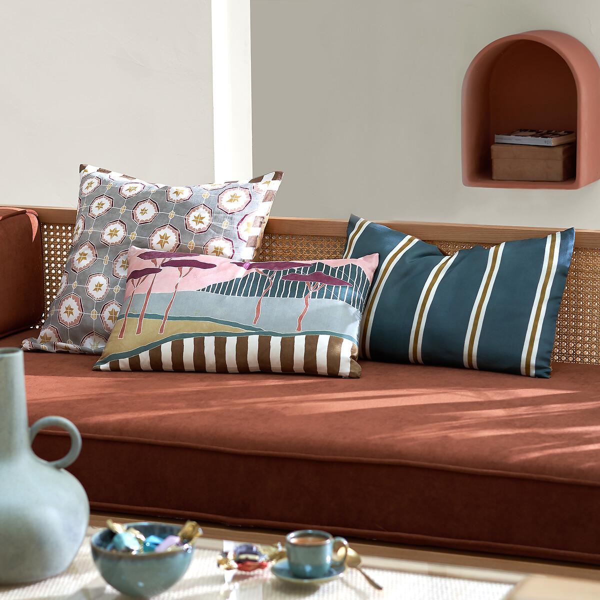 Solaro Striped Pure Silk Cushion Cover – image 6