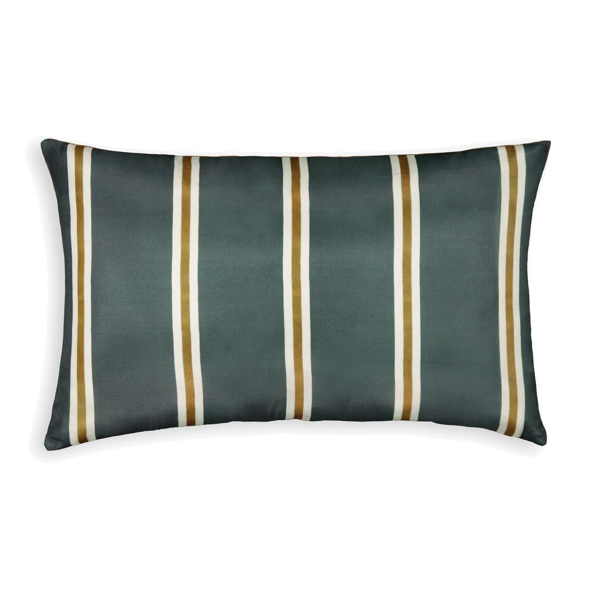 Solaro Striped Pure Silk Cushion Cover – image 1
