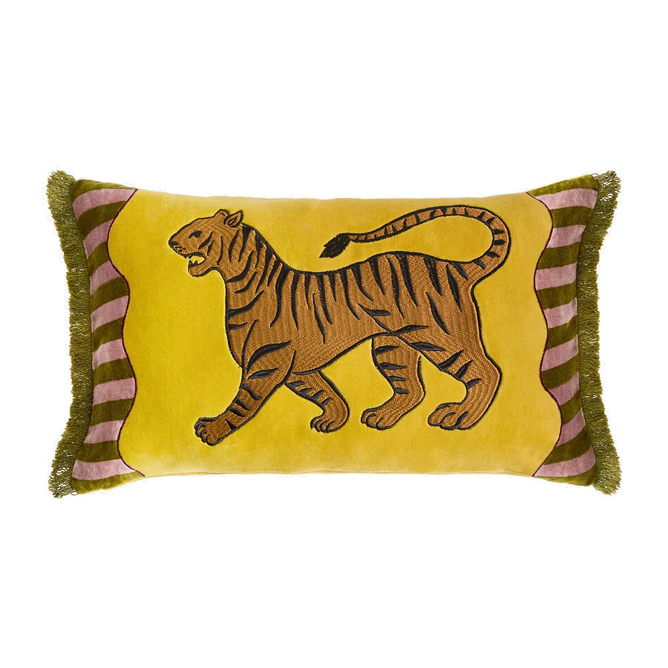 Jalen Cotton Velour Rectangular Cushion Cover