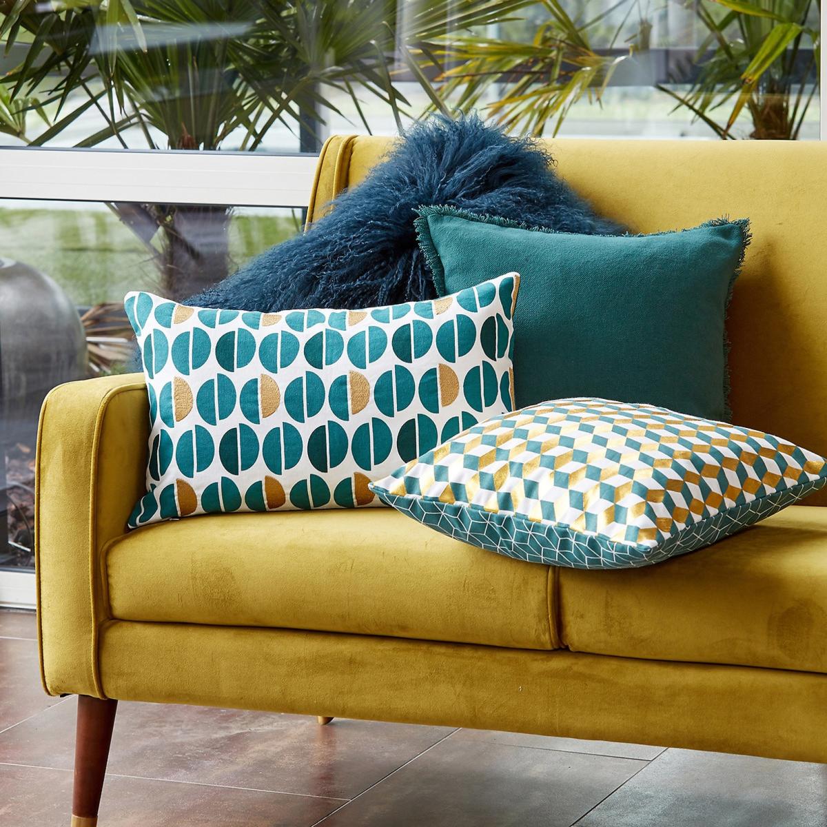 Decio Geometric 100% Cotton Cushion Cover – image 5