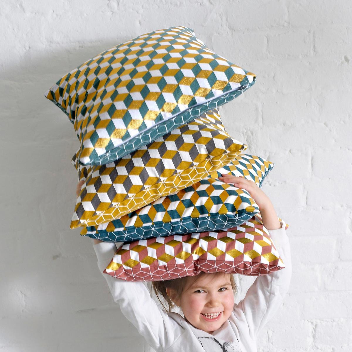 Decio Geometric 100% Cotton Cushion Cover – image 6