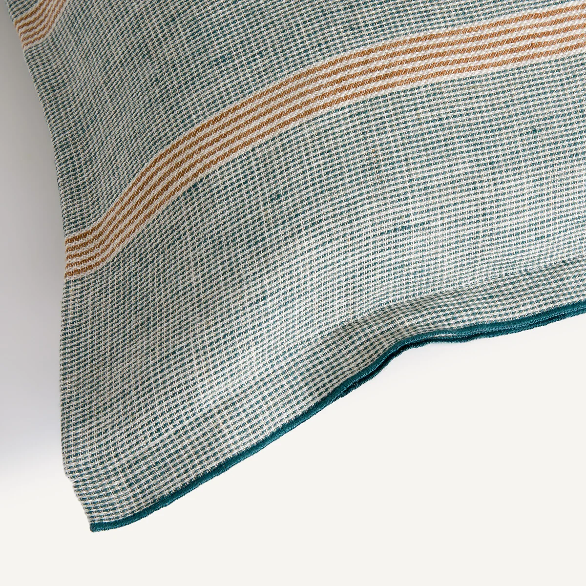 Virel Cushion Cover in Striped Linen – image 3
