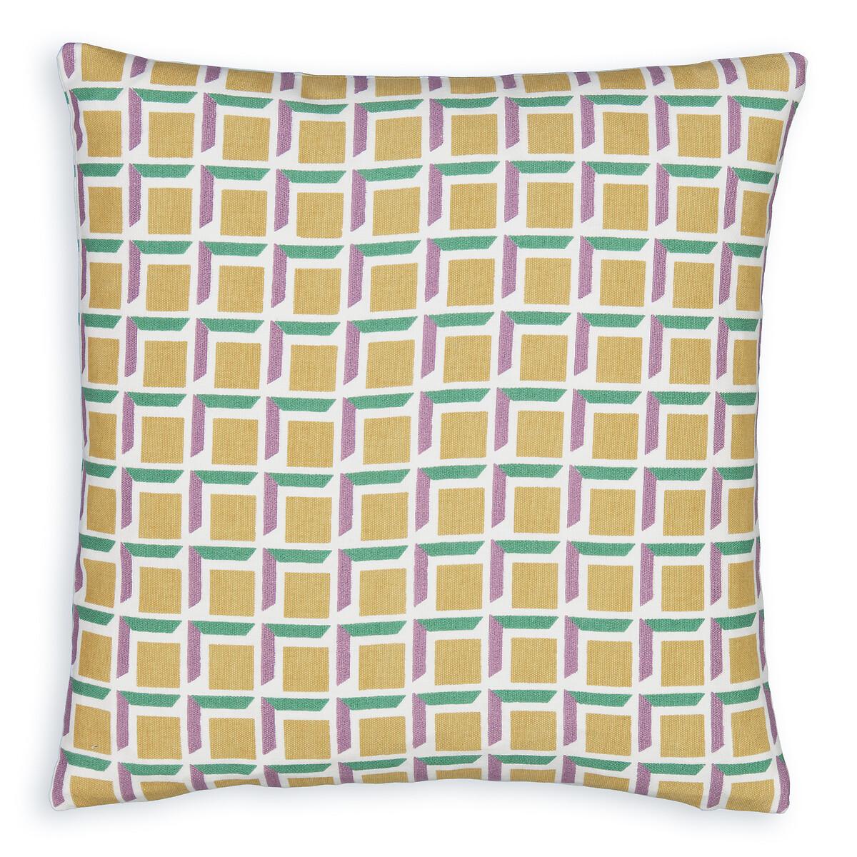 Set of 2 Zano Graphic 40 x 40cm 100% Recycled Cotton Cushion Covers – image 2