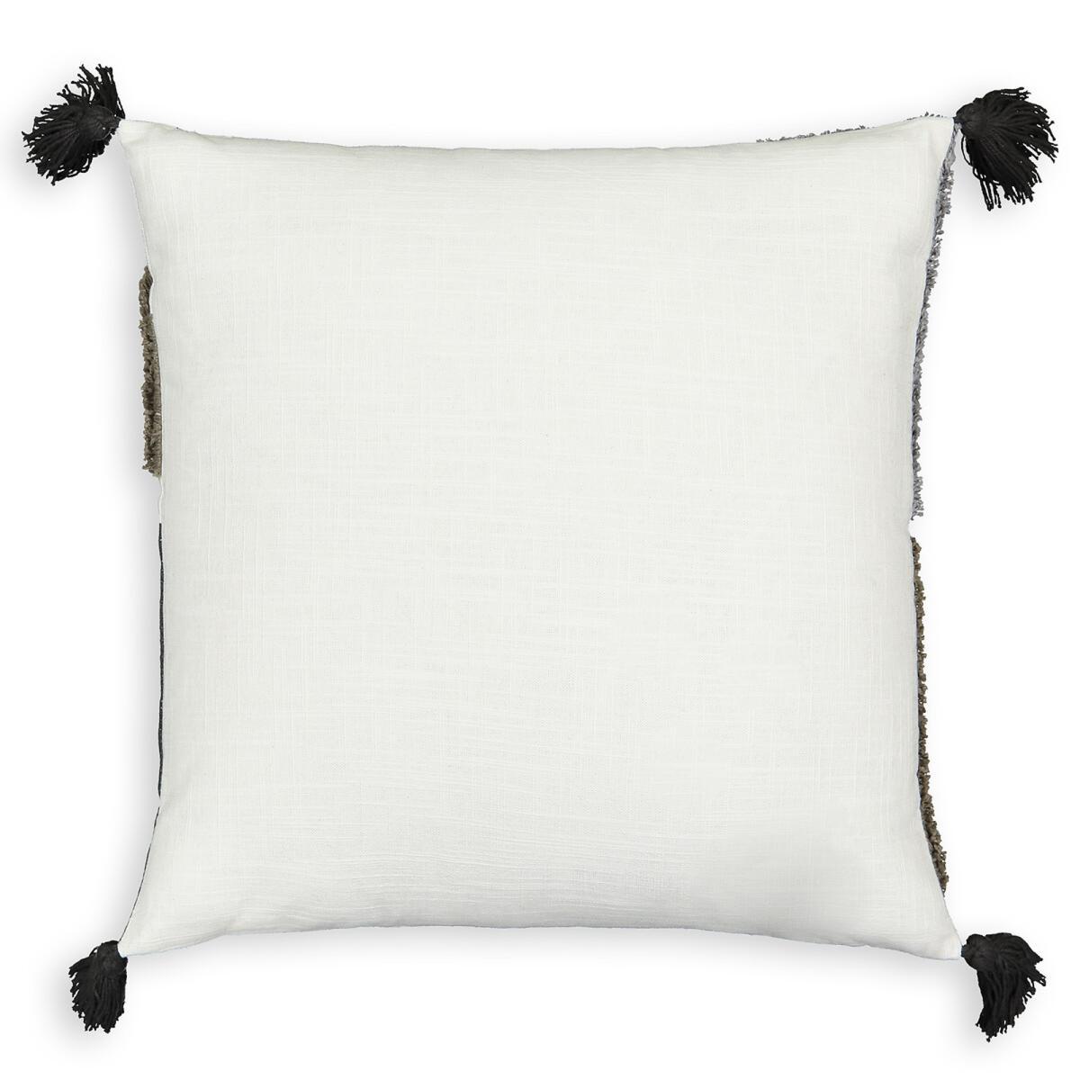 Comoe Graphic Tufted Tassel Square 40 x 40cm Cotton Cushion Cover – image 2