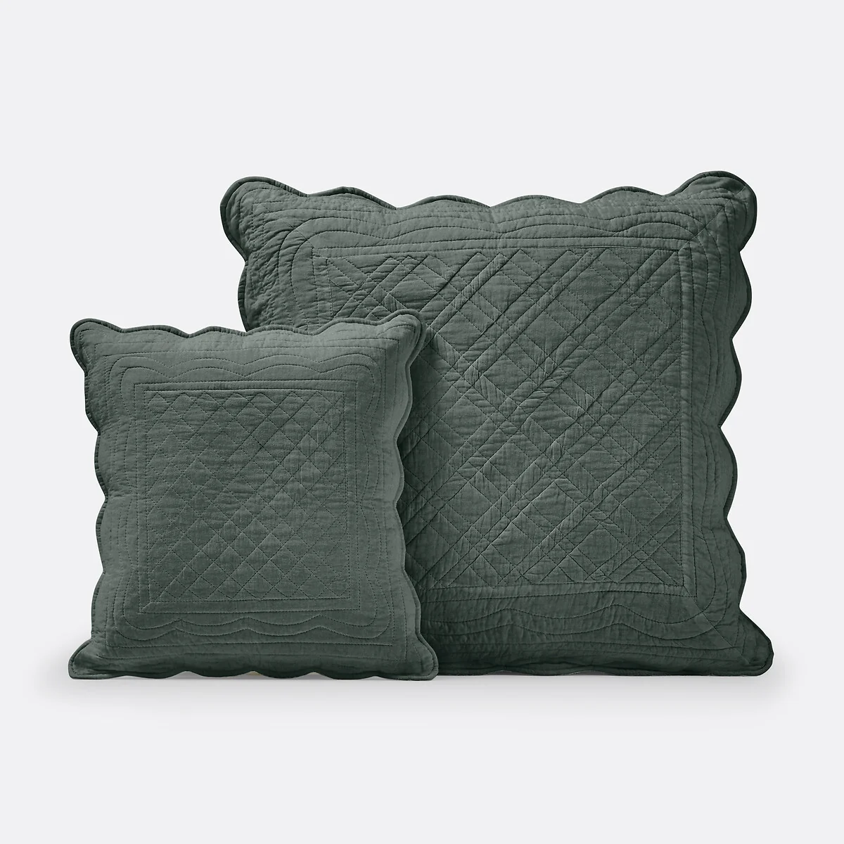 Scenario Quilted Cotton Cushion Cover – image 2