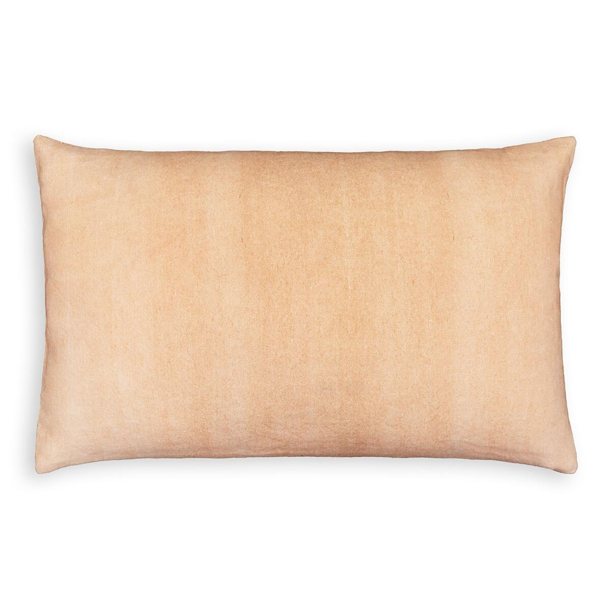 Nagano Foliage Embroidered Cotton Linen Rectangular Cushion Cover – image 2