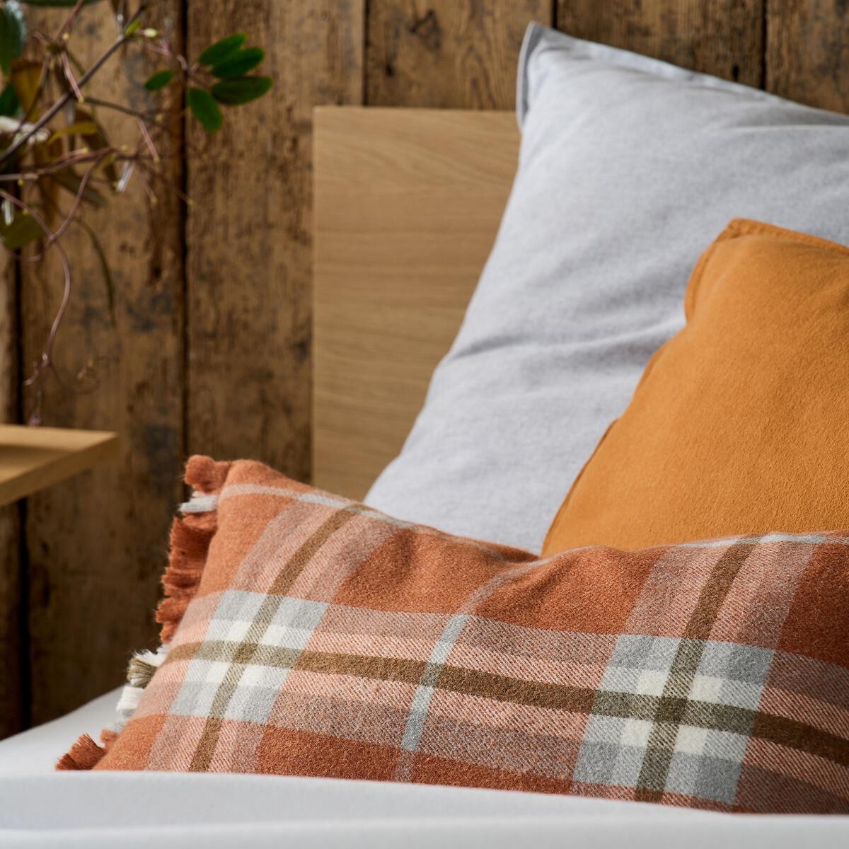 Glasgow Fringed Tartan Cushion Cover – image 3