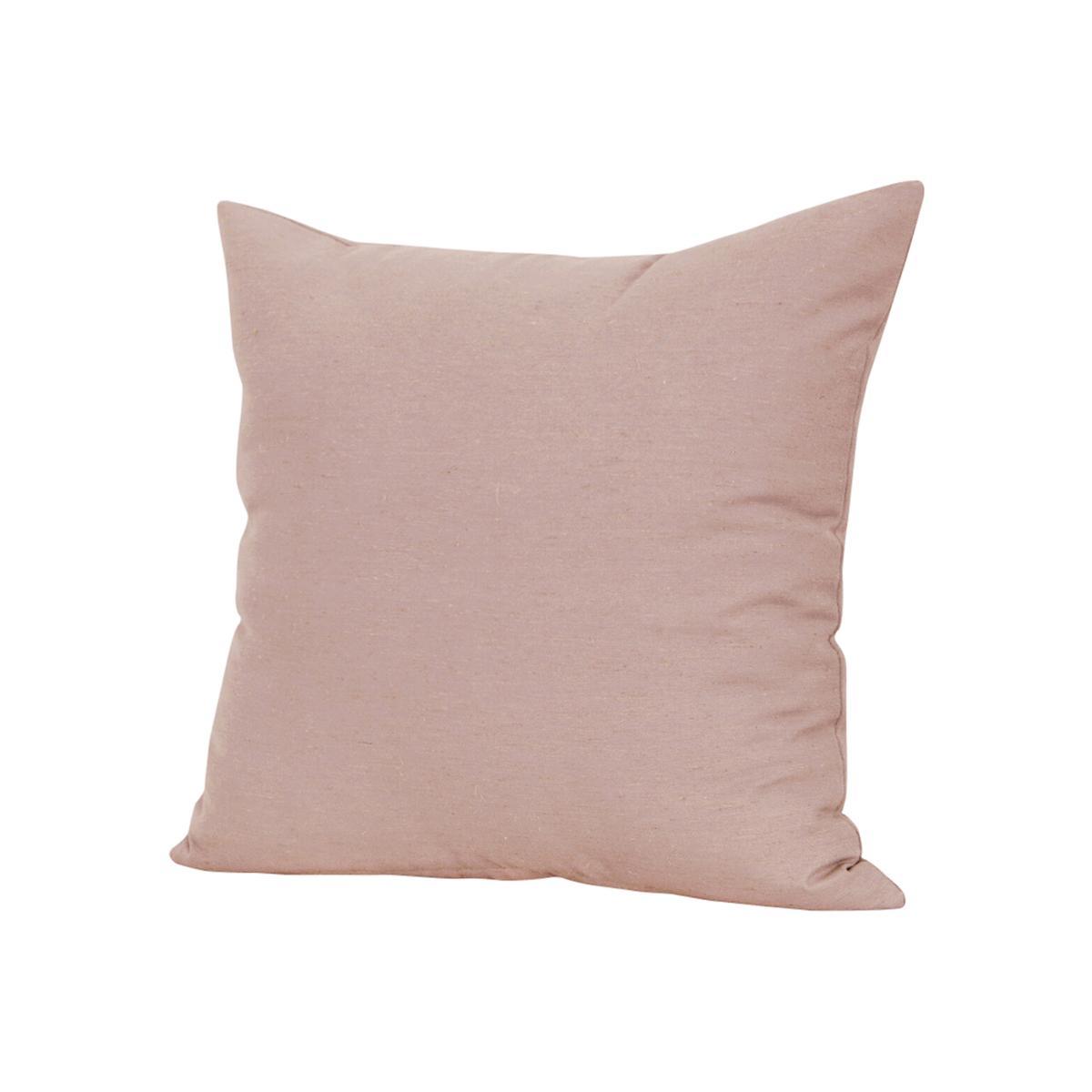Linen Look Blush Filled Cushion 44x44cm – image 1