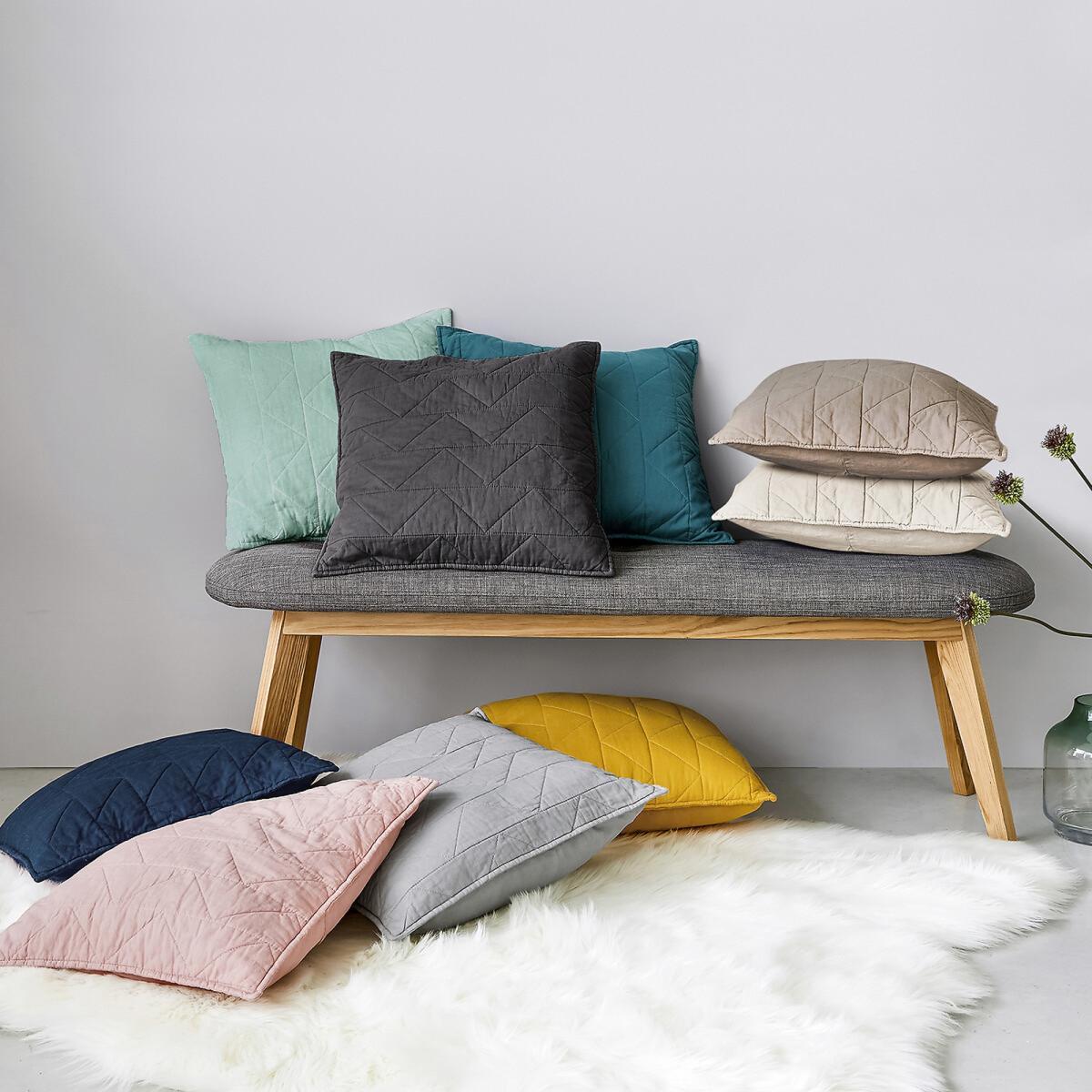 Zig Zag Scenario Quilted Cushion Cover – image 6