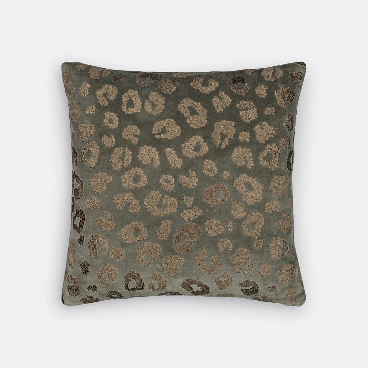 Thelma 45 x 45cm Embroidered Leopard Print 100% Cotton Cushion Cover – image 2