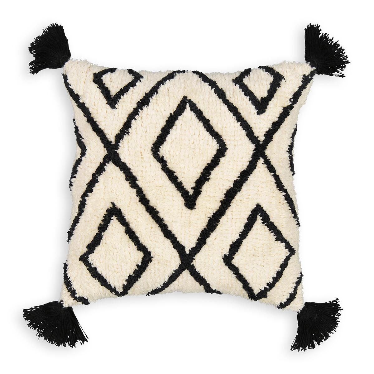 Cali Geometric Tassel 100% Cotton Cushion Cover – image 2