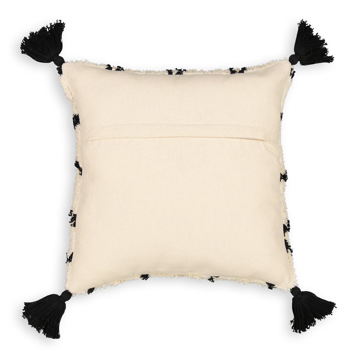 Cali Geometric Tassel 100% Cotton Cushion Cover – image 3