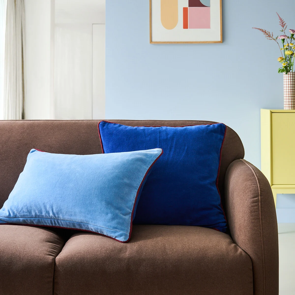 Gusali Two-Tone Velour Rectangular Cushion Cover 60x40cm – image 2