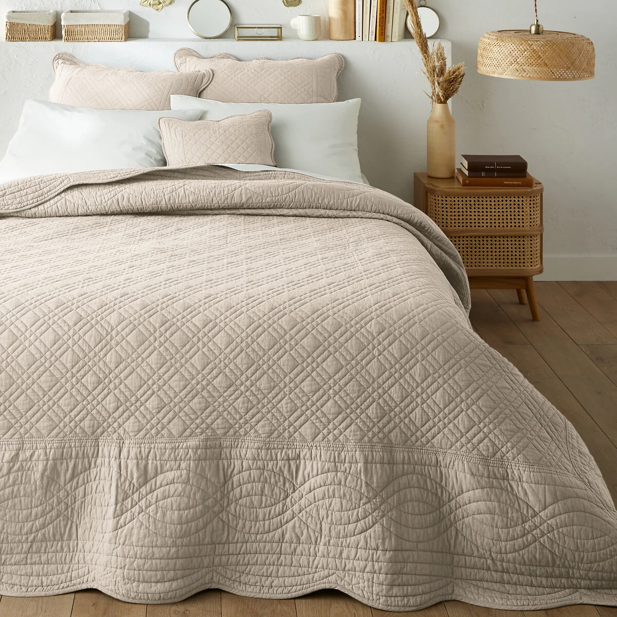 Scenario Quilted 100% Cotton Cushion Cover – image 2