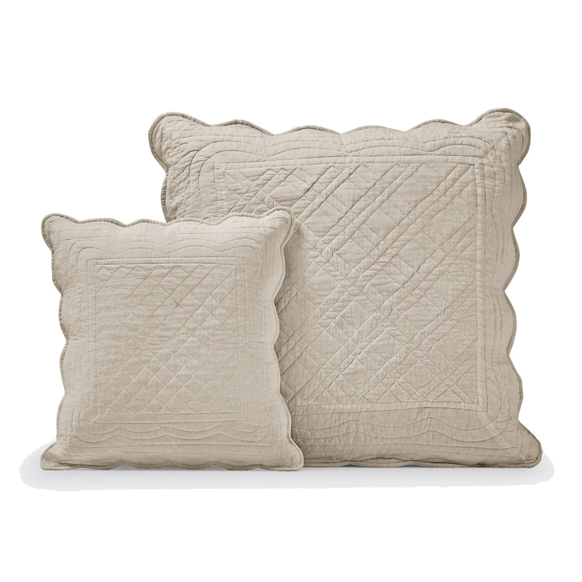 Scenario Quilted 100% Cotton Cushion Cover – image 1