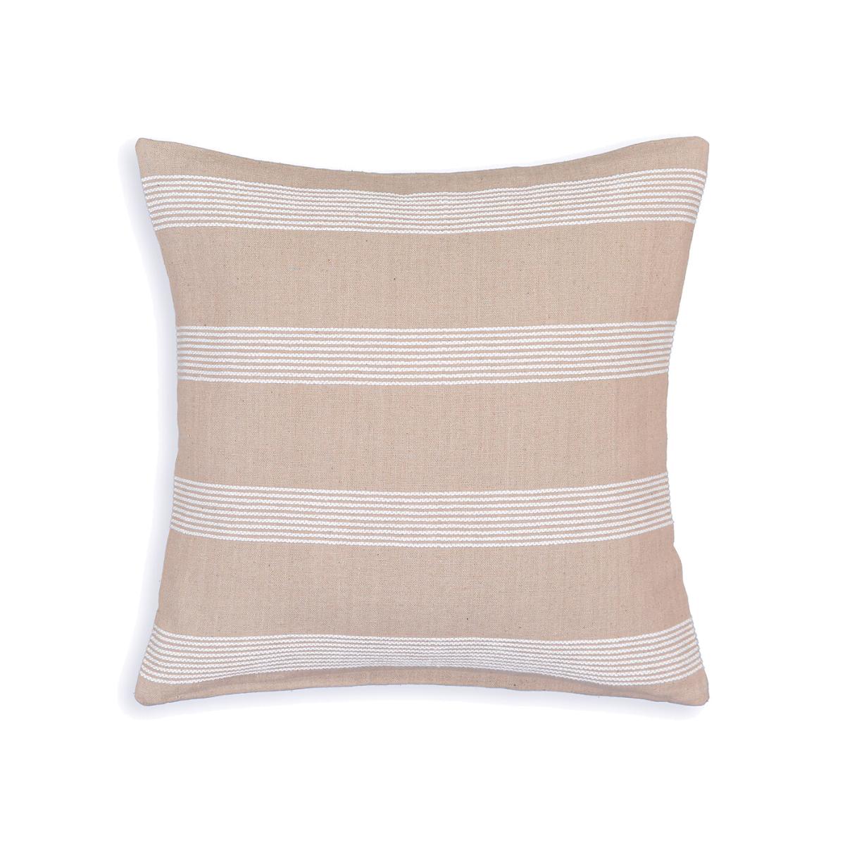 Nado Striped 100% Cotton Square Cushion Cover