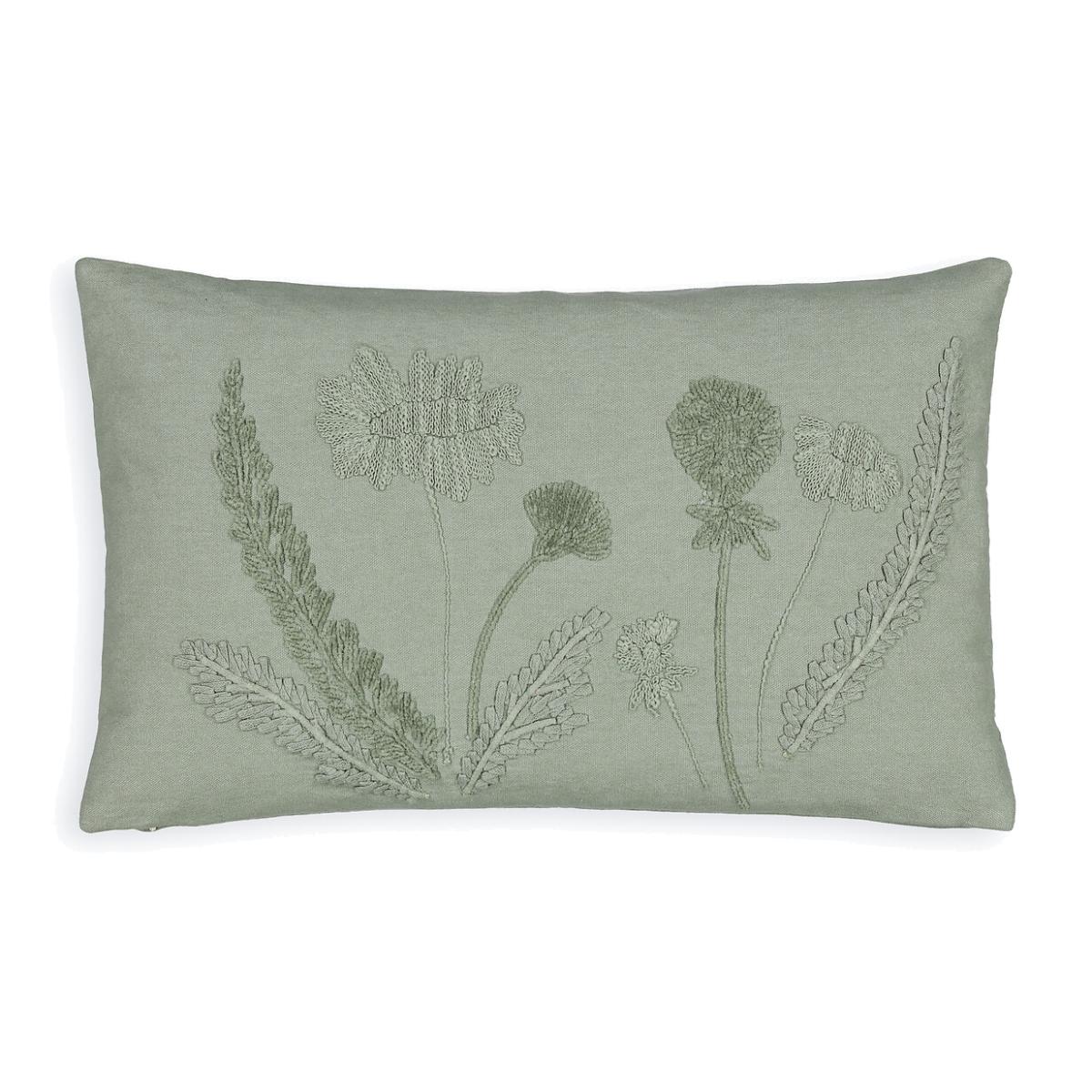 Babica Floral Embroidered 100% Cotton Cushion Cover – image 1