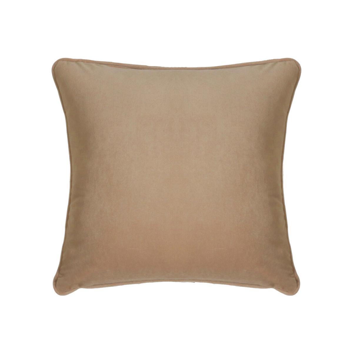 Clever Velvet Camel Filled Cushion 44x44cm