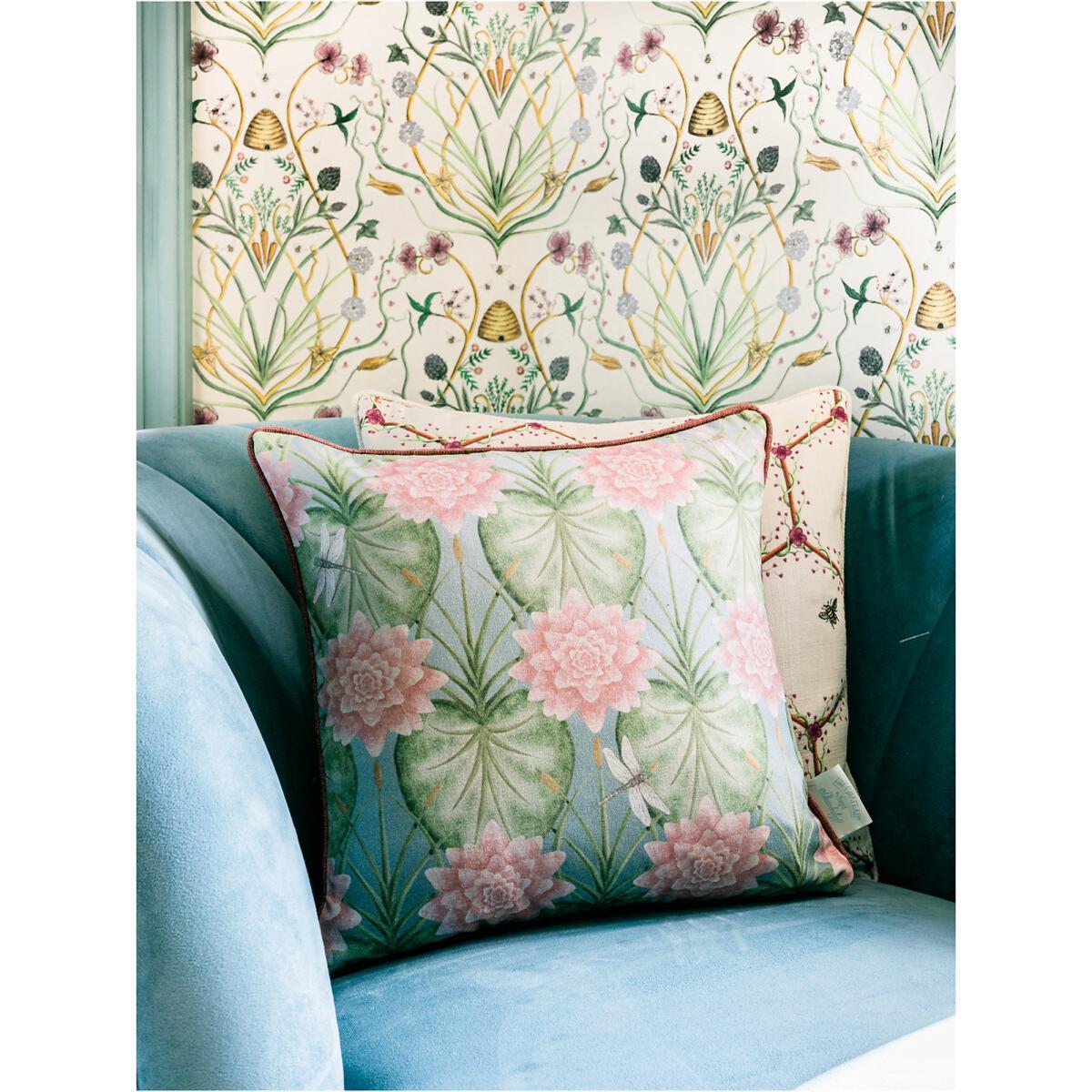 The Lily Garden Print Filled Cushion – image 5