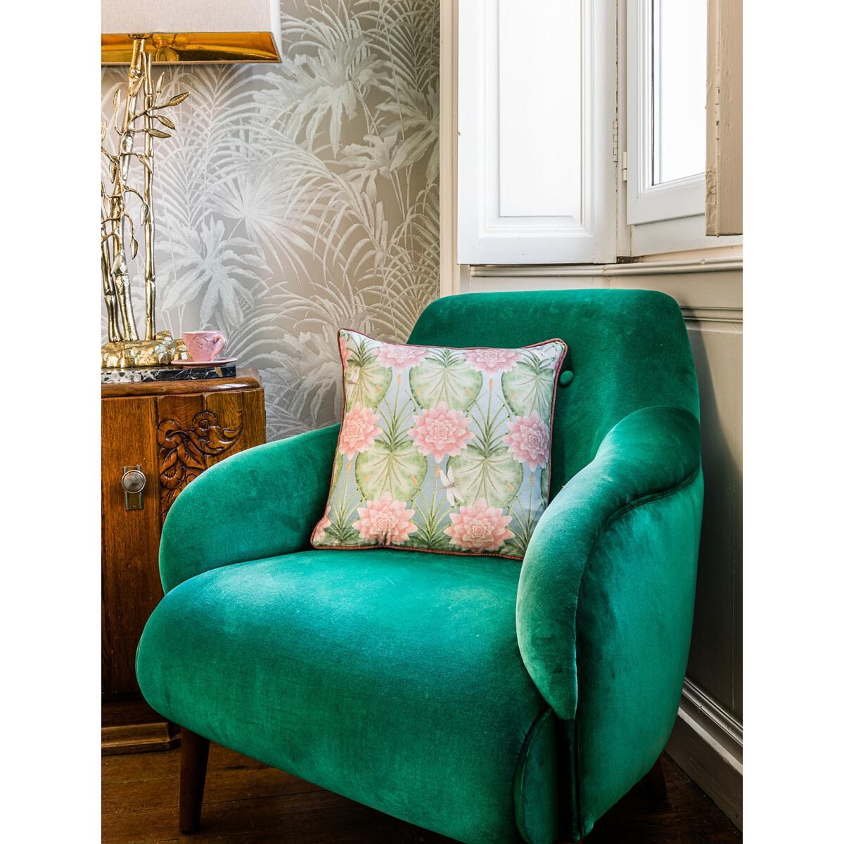 The Lily Garden Print Filled Cushion – image 6