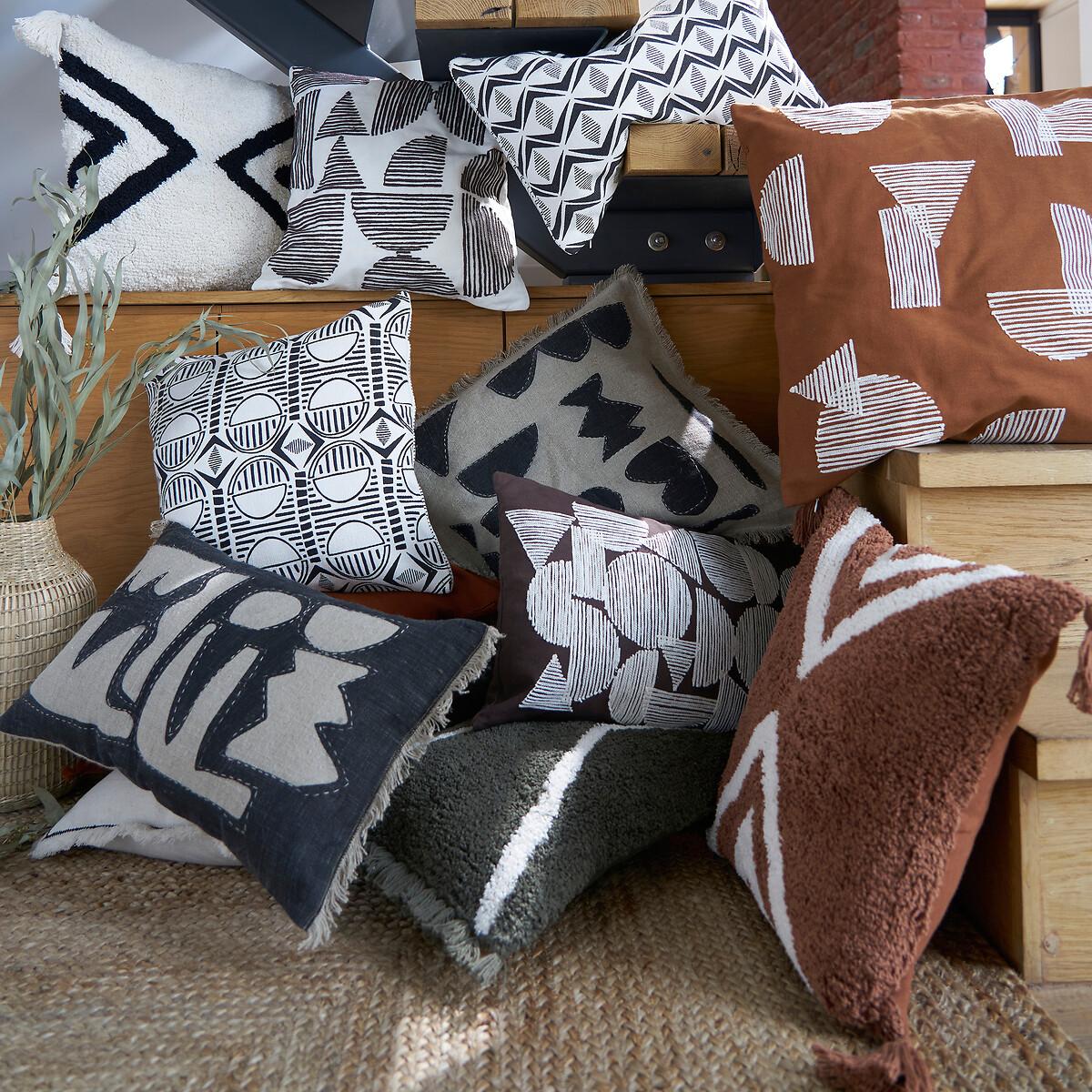 Sokobe Abstract Square 100% Linen Cushion Cover – image 3