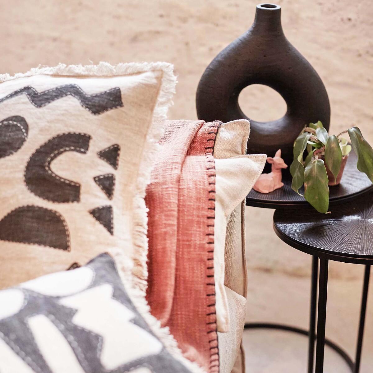 Sokobe Abstract Square 100% Linen Cushion Cover – image 4