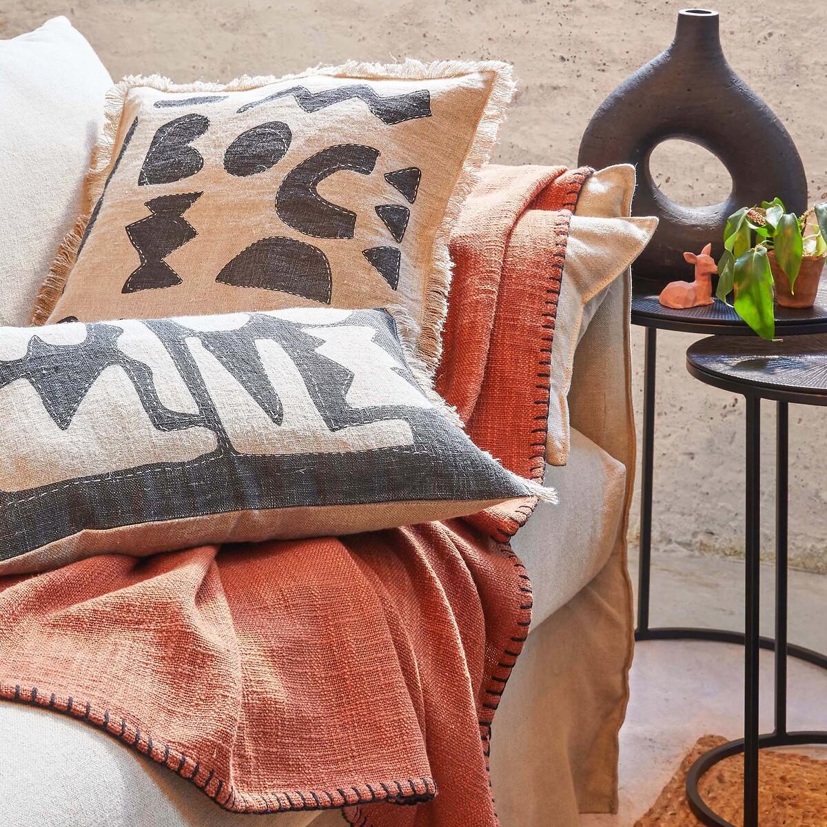 Sokobe Abstract Square 100% Linen Cushion Cover – image 5