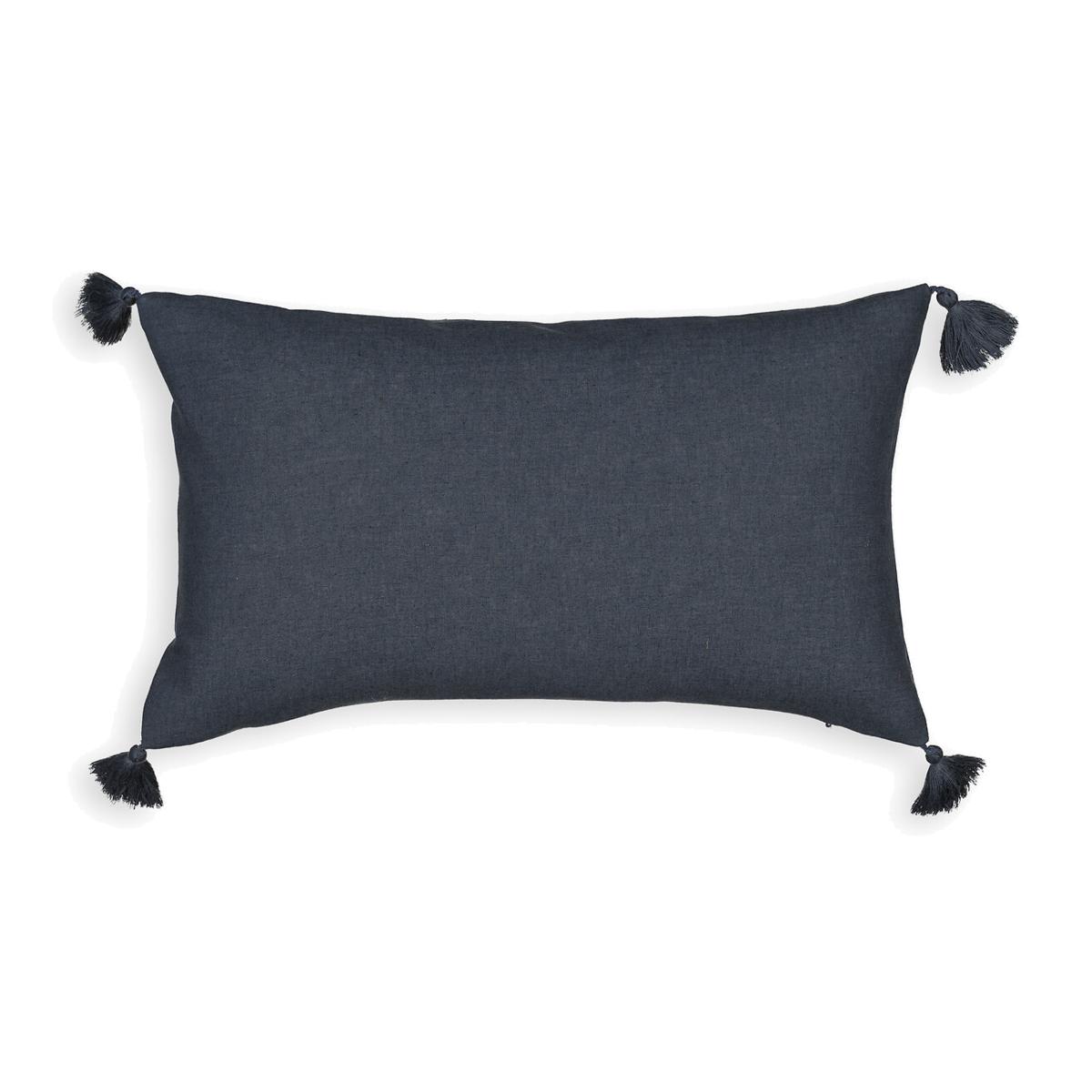 Lincot Rectangular Tassel Linen & Cotton Cushion Cover