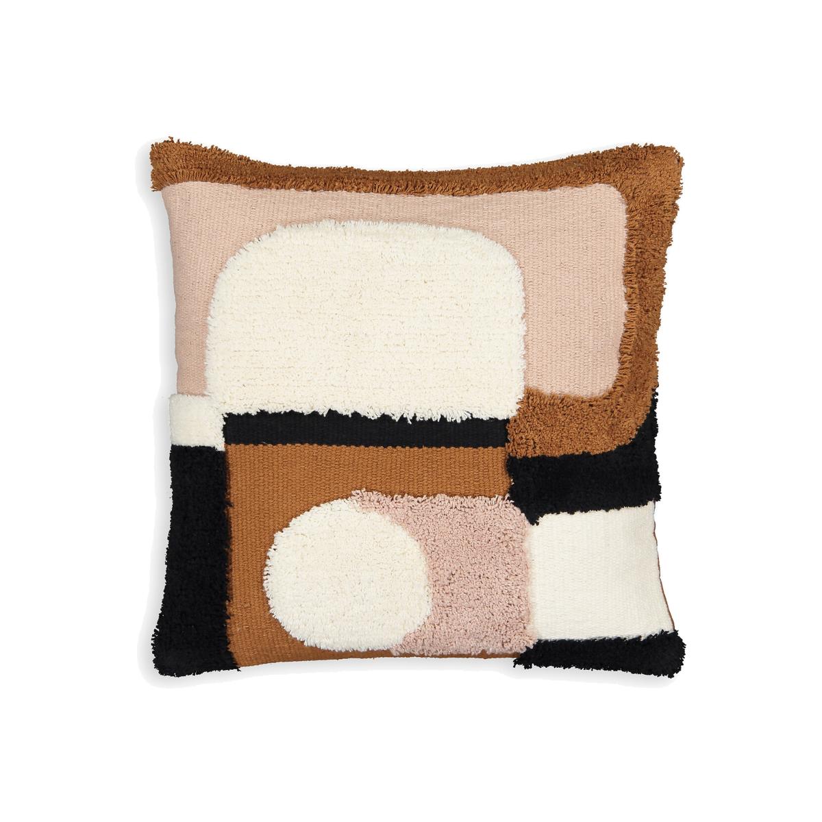 Joan Retro Tufted Square 40 x 40cm Cotton Cushion Cover – image 1