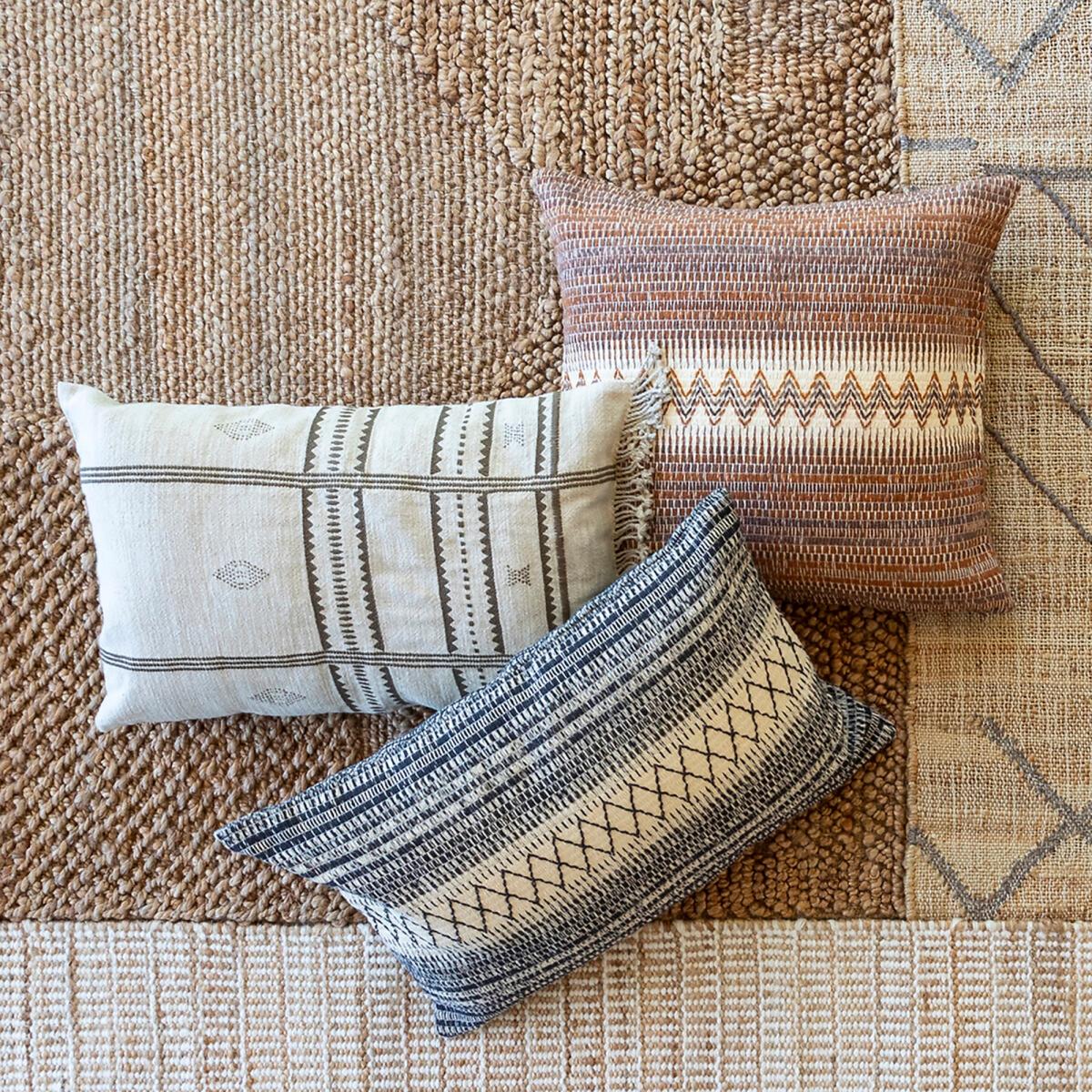 Dakara Embroidered Linen Cotton Blend Cushion Cover – image 4