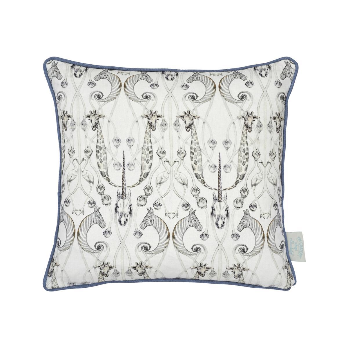 Le Chateau Des Animaux Print Natural Filled Cushion 43x43cm – image 1