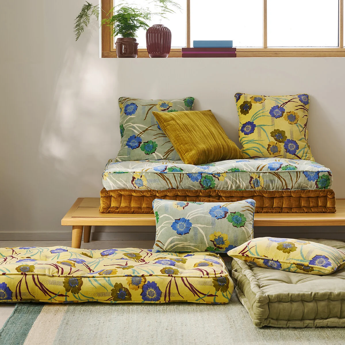 Mowan Printed Cotton Velour Cushion Cover 45x45cm – image 2