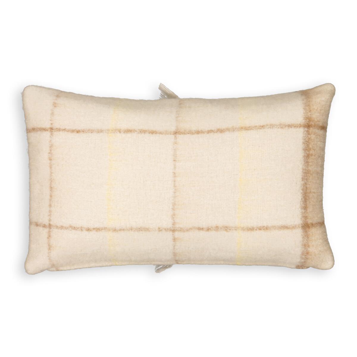 Sarna Fringed Mohair Rectangular Cushion Cover – image 2