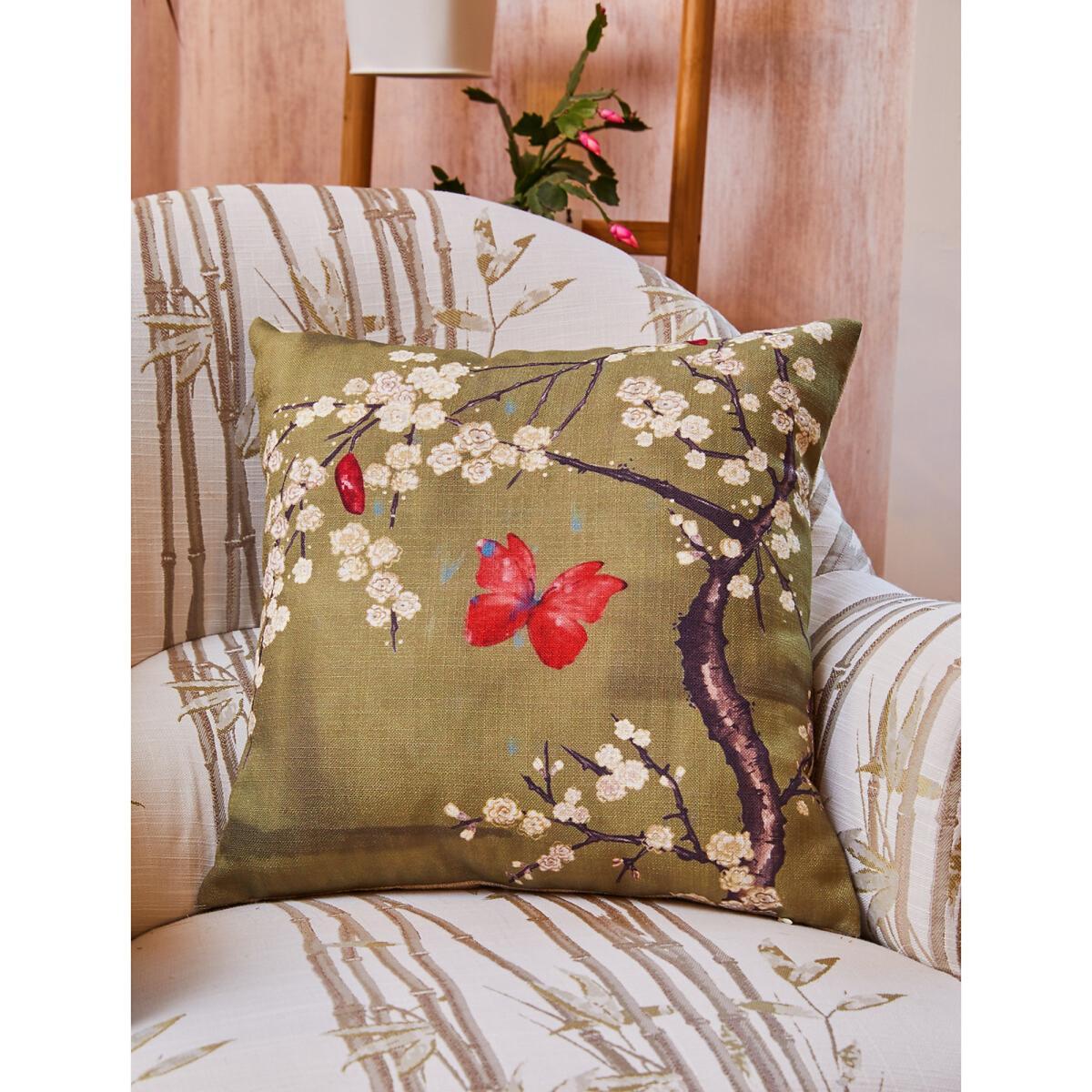 Blossom and Butterflies Filled Cushion 45X45cm – image 2