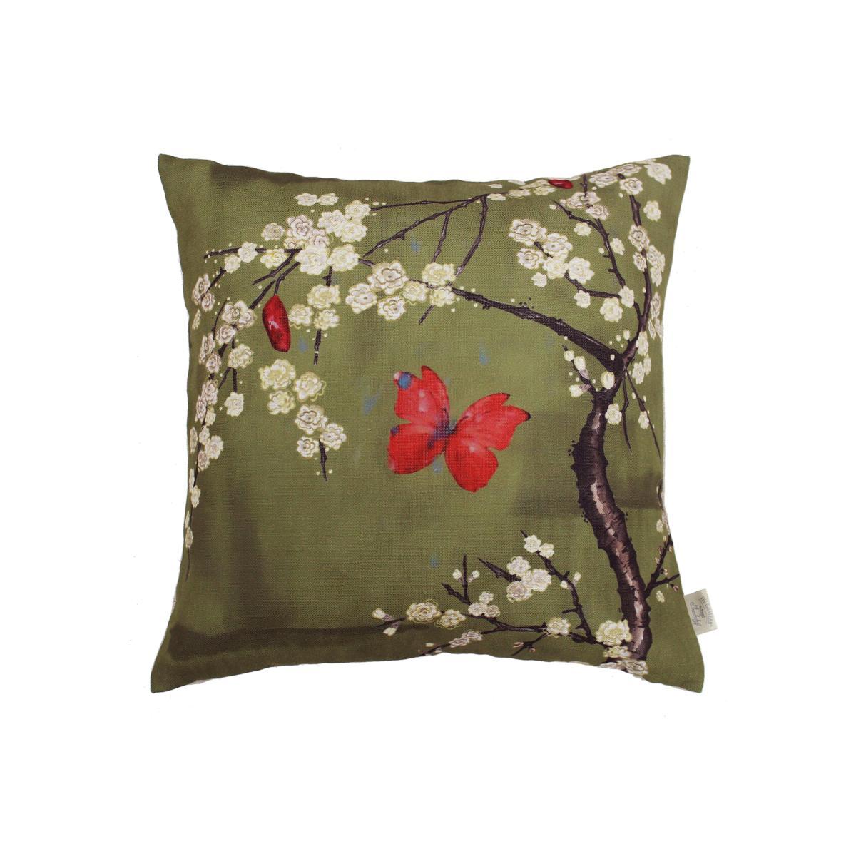 Blossom and Butterflies Filled Cushion 45X45cm – image 1