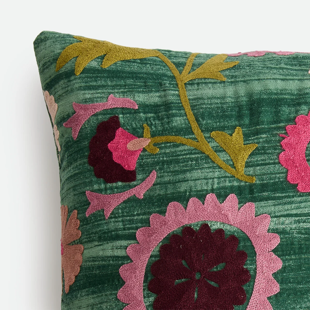 Izild Embroidered Crushed Velour Cushion Cover 50 X 50cm – image 3