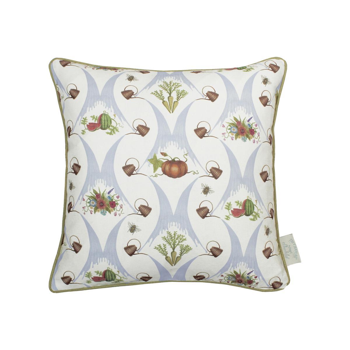Watering Can Print Filled Cushion 43x43cm – image 1