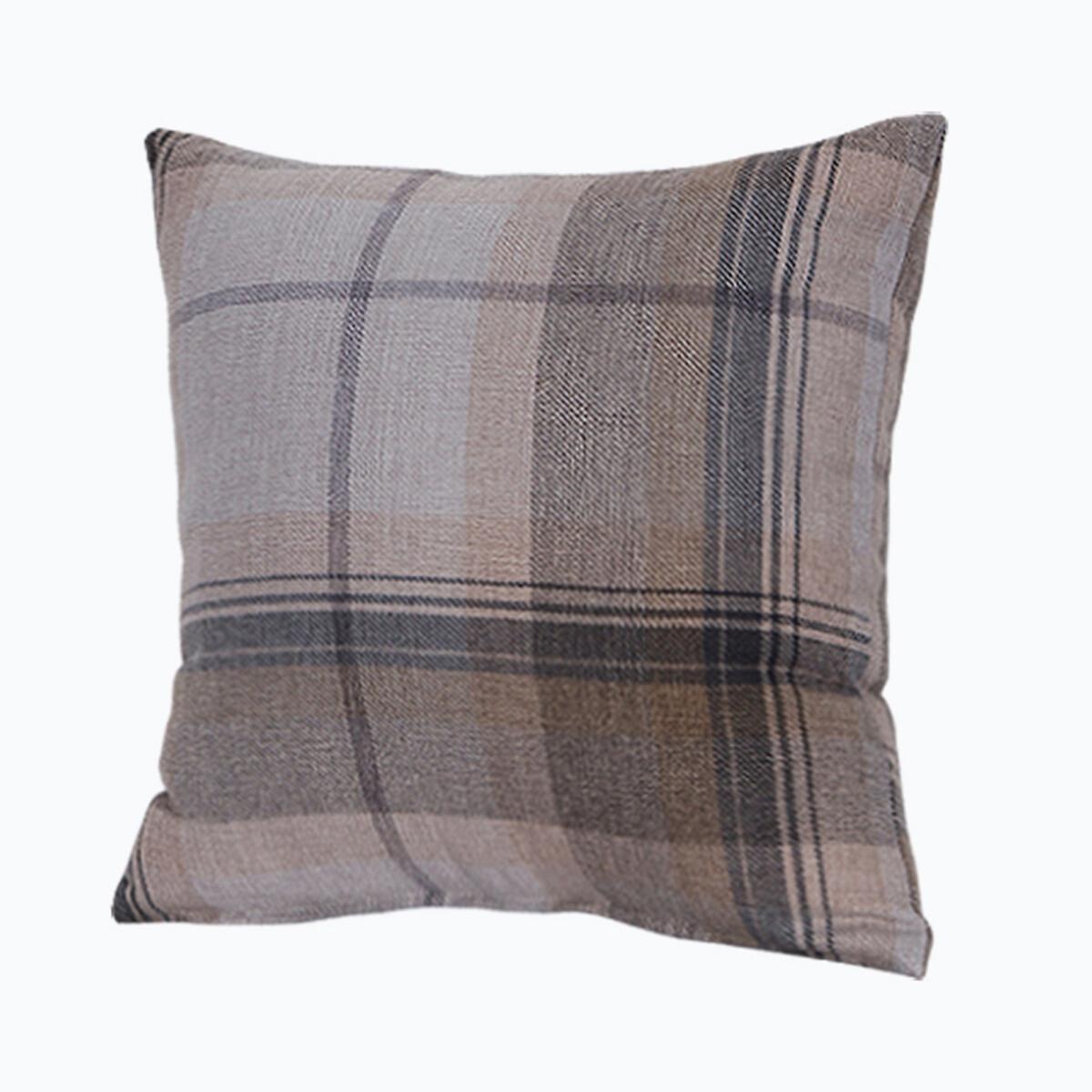 Clever Wool Plaid Filled Cushion 44x44cm – image 2